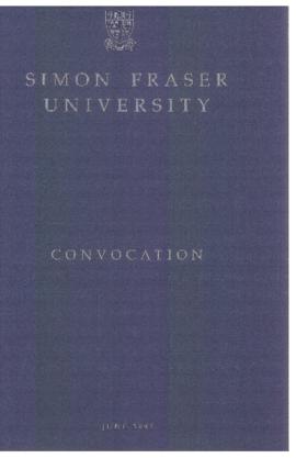1991 June convocation program