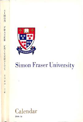 Simon Fraser University Calendar 1969-70