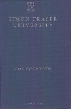 1991 Oct convocation program