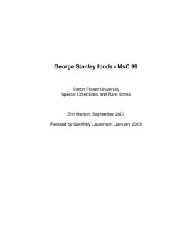 George Stanley fonds