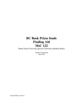 BC Book Prizes fonds