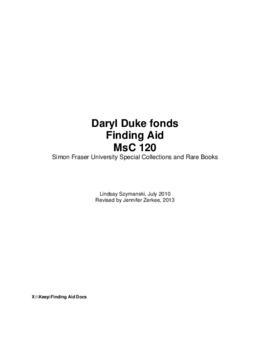 Daryl Duke fonds